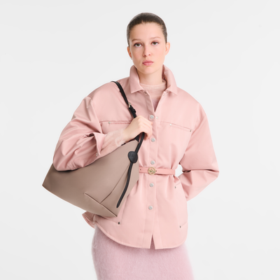 Le Slouchy Hobo bag M, Mink