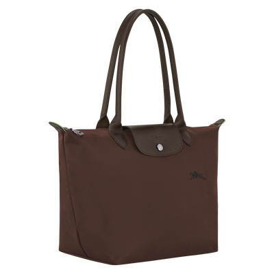 Le Pliage Green M Tote bag , Mocha - Recycled canvas