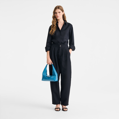 Le Pliage Xtra M Shoulder bag , Azure - Leather
