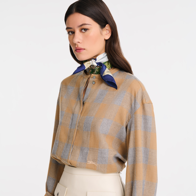 null Shirt, Camel/Grey