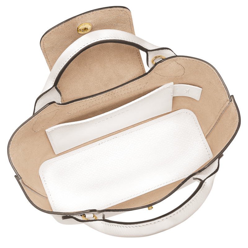 Épure XS Tote bag , White - Leather  - View 5 of  6