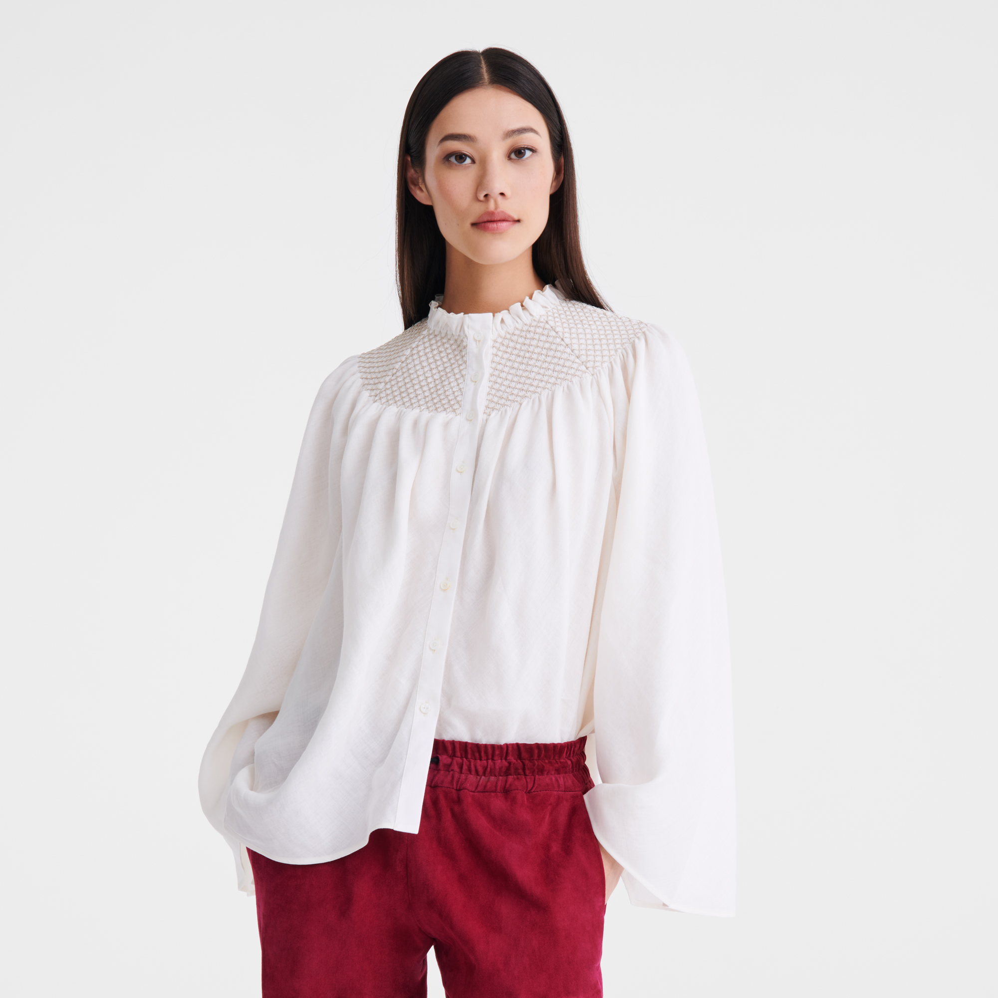 Blouse, Ecru - View 4 of
6 - zoom in null Blouse, Ecru