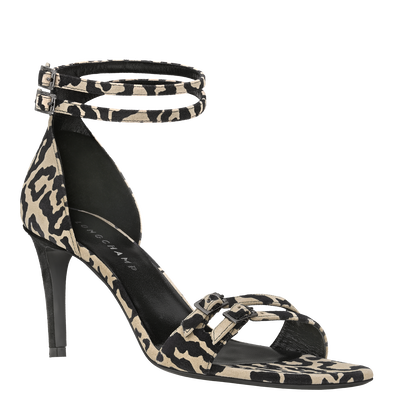 La Baronne Pumps , Black/Beige - Leather