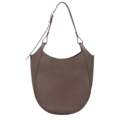 Le Foulonn&eacute; L Hobo bag , Taupe - Leather