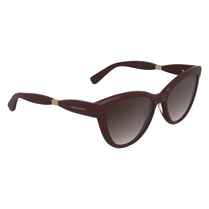 Sunglasses , Burgundy - Acetate  - View 2 of  2