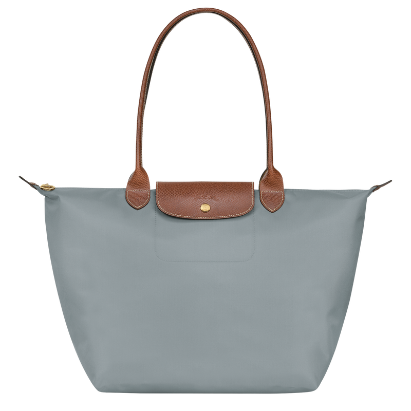 Le Pliage Original L Tote bag , Steel - Recycled canvas  - View 1 of  7