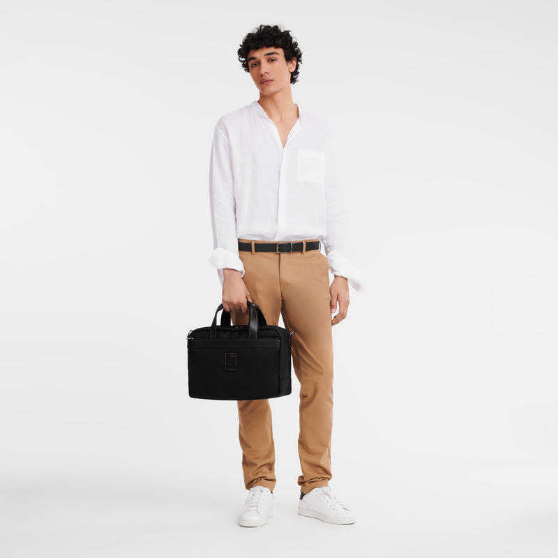 Boxford S Travel bag , Black - Recycled canvas  - View 2 of  5
