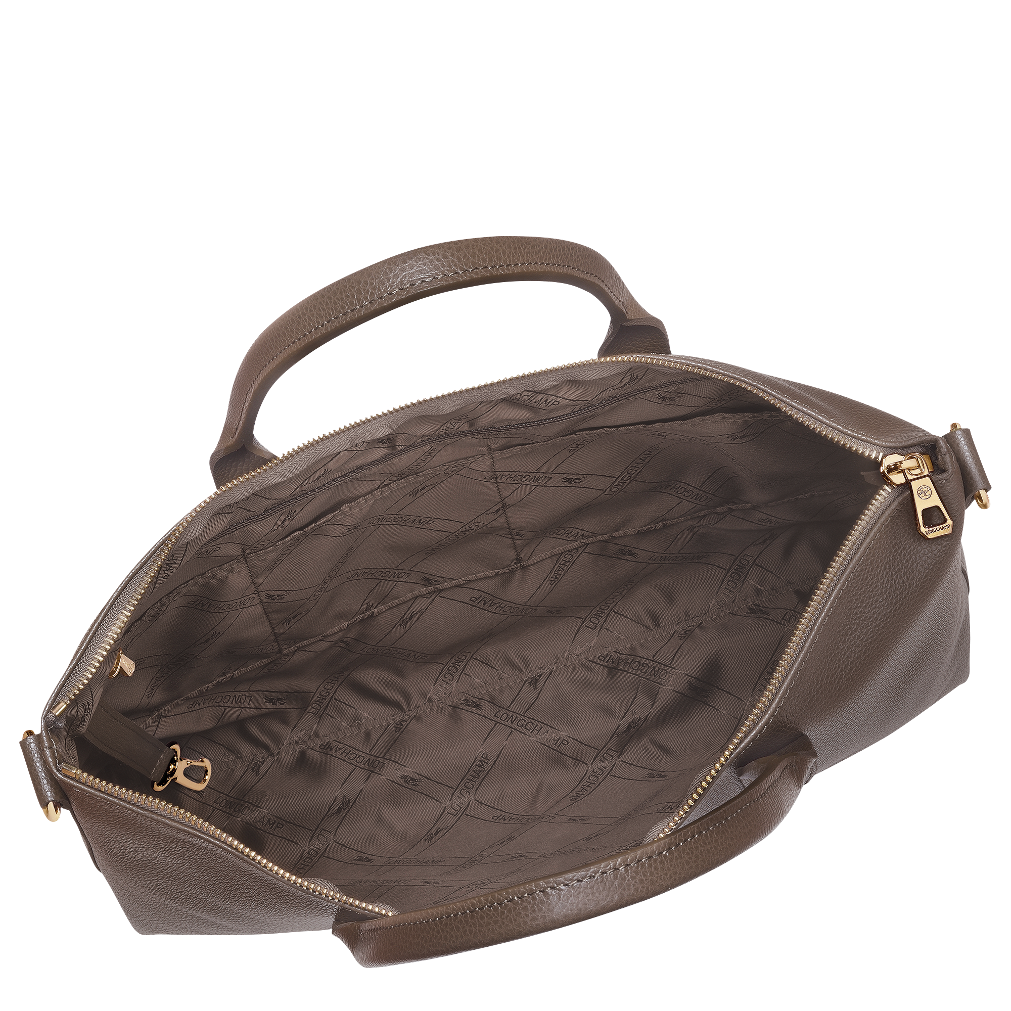 Briefcase S, Taupe - View 5 of
5 - zoom in Le Foulonné Briefcase S, Taupe