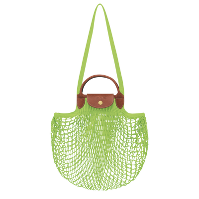 Le Pliage Filet L Mesh bag , Green Light - Canvas