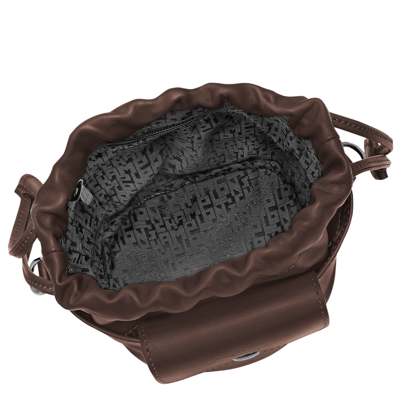 Le Pliage Xtra XS Bucket bag , Mocha - Leather  - View 4 of  5