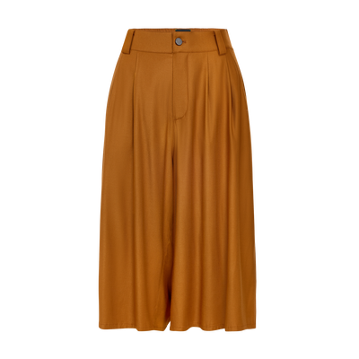 Shorts , Caramel - Viscose twill