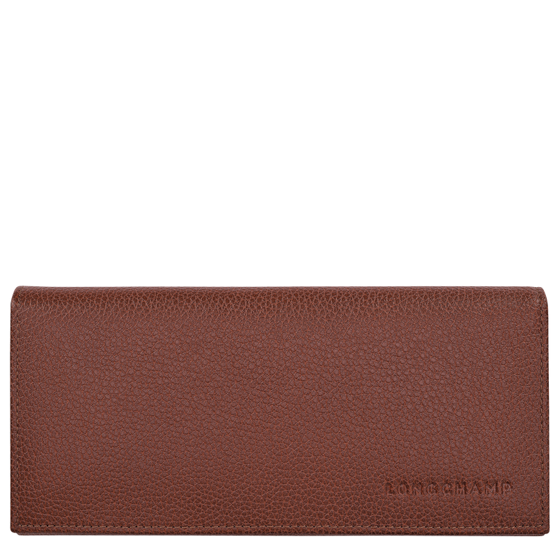 Le Foulonn&eacute; Long continental wallet , Coffee - Leather  - View 1 of  3