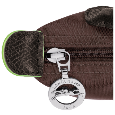 Le Pliage Green Pouch with handle, Mocha