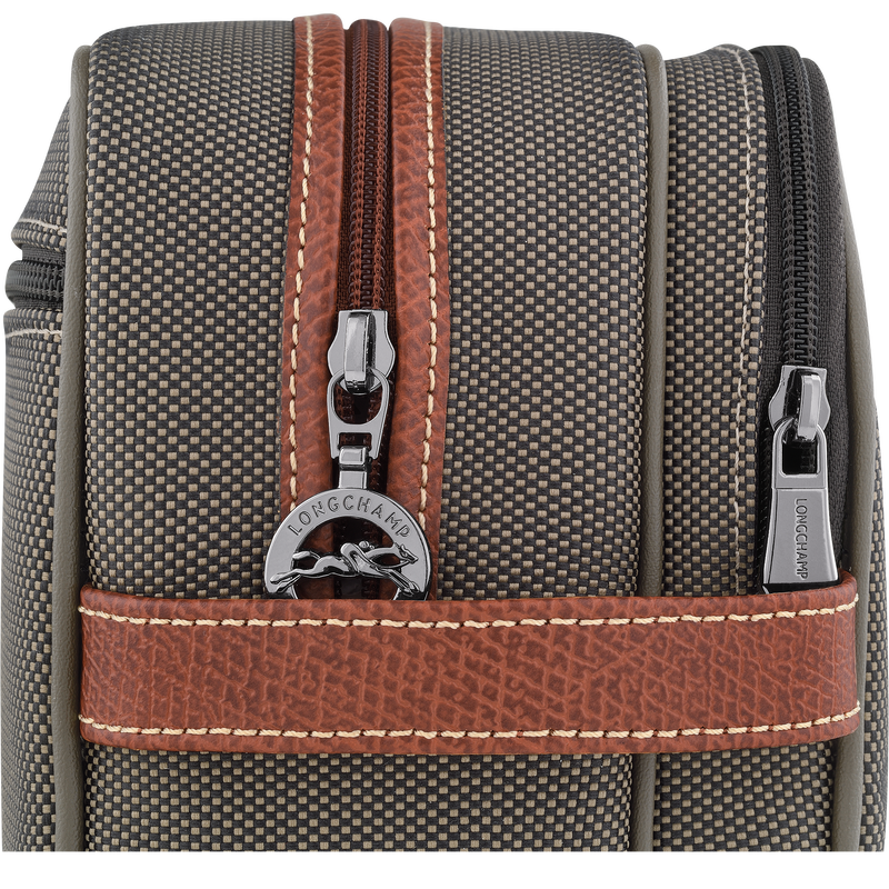 Boxford Toiletry case , Brown - Recycled canvas  - View 5 of  5