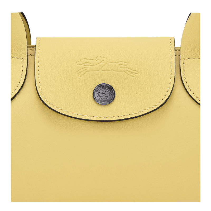 Le Pliage Xtra M Shoulder bag , Lime - Leather  - View 5 of  5