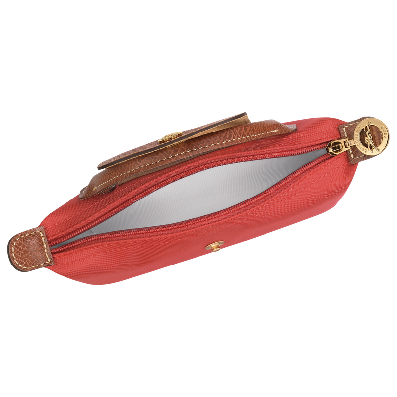Le Pliage Original Pouch with handle , Tomato - Recycled canvas  - View 5 of  6