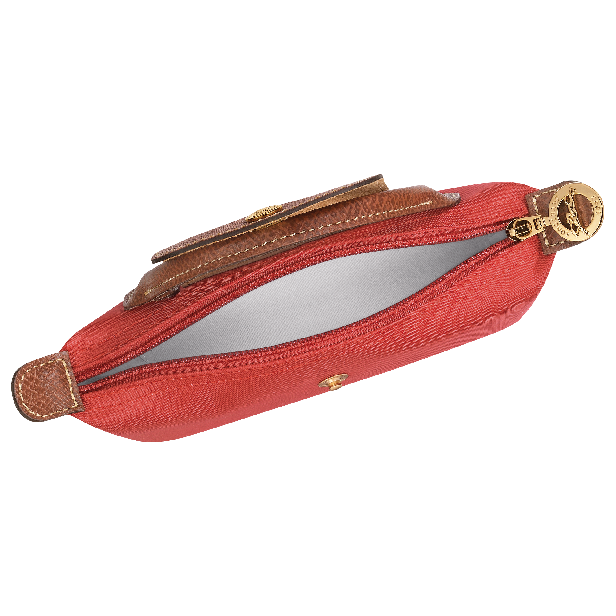 Pouch with handle, Tomato - View 5 of
6 - zoom in Le Pliage Original Pouch with handle, Tomato