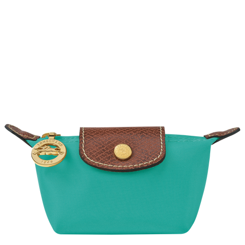 Le Pliage Original Coin purse , Turquoise - Recycled canvas - View 1 of  3