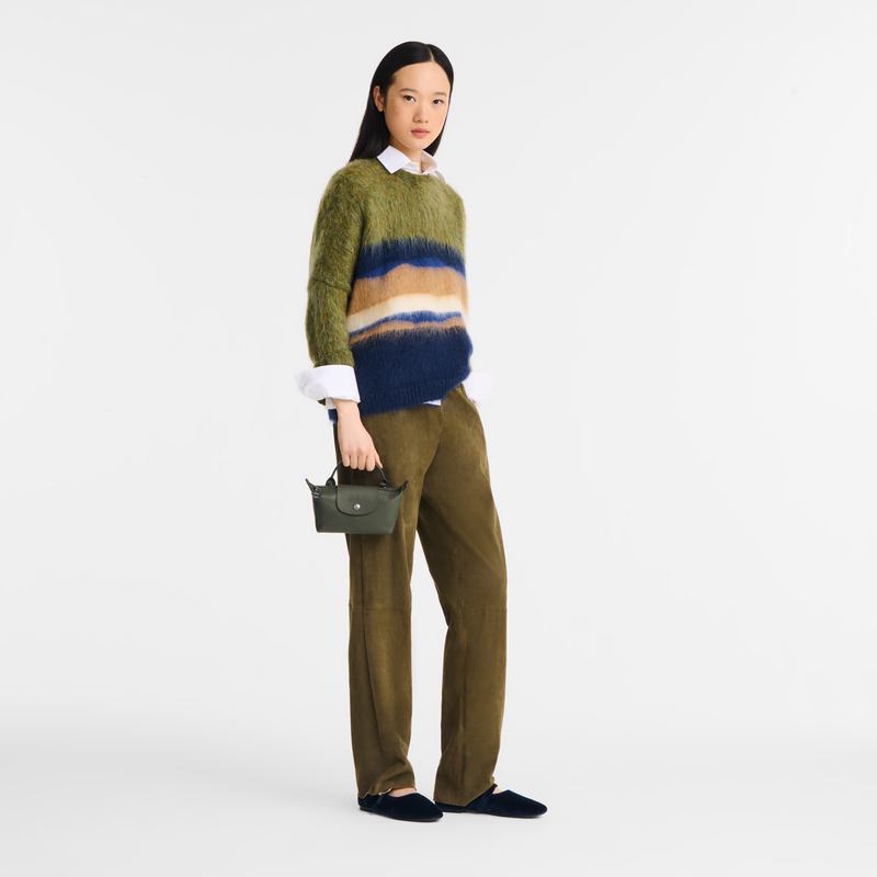 Le Pliage Xtra XS Pouch , Fir - Leather  - View 2 of  6