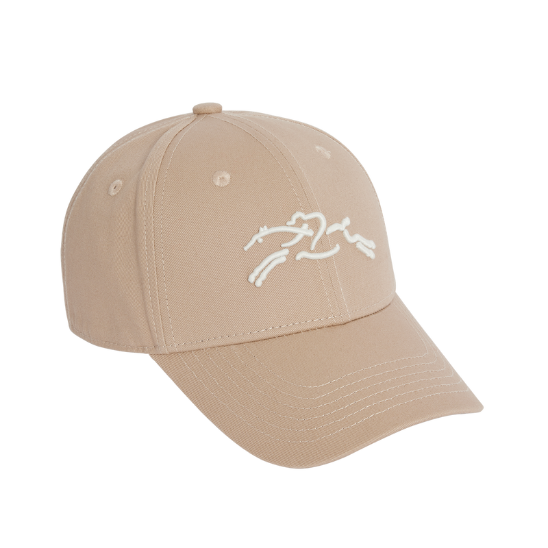 Solid cap , Beige - Organic cotton  - View 1 of  4