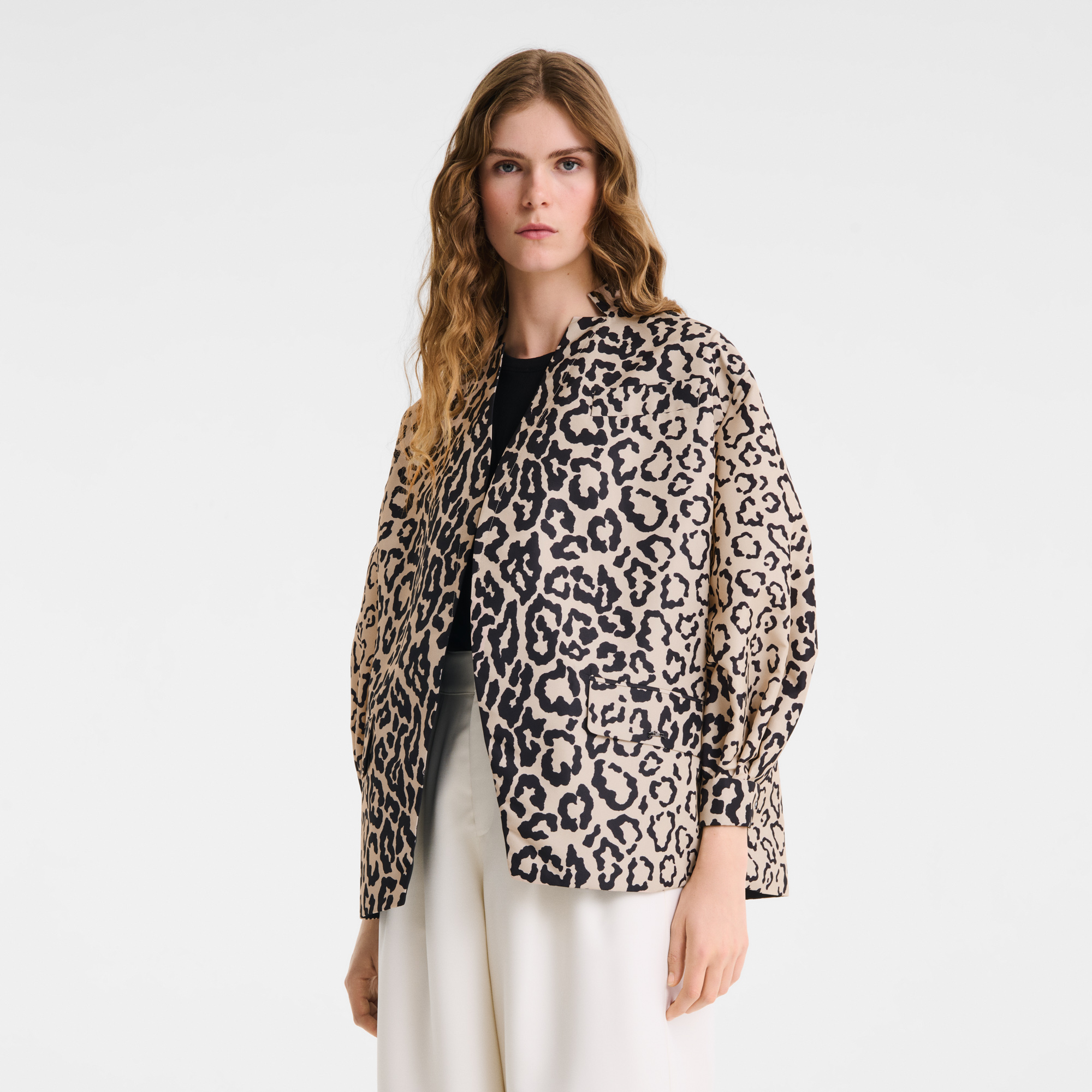 null Jacket, Black/Beige