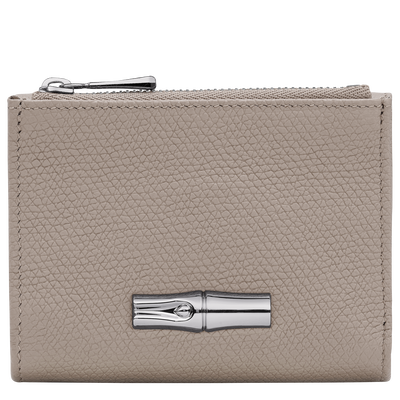 Le Roseau Compact wallet , Clay - Leather