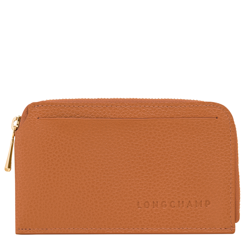 Le Foulonn&eacute; Card holder , Amber - Leather  - View 1 of  2
