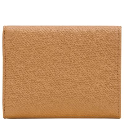 Le Roseau Compact wallet , Walnut - Leather