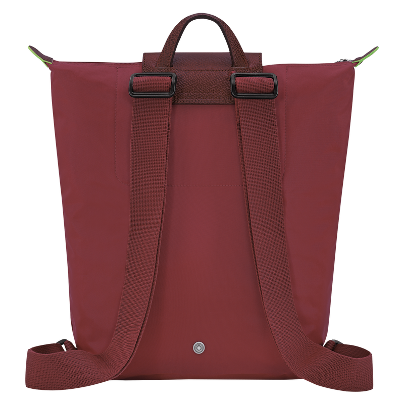 Le Pliage Green M Backpack , Pomegranate - Canvas  - View 4 of  7