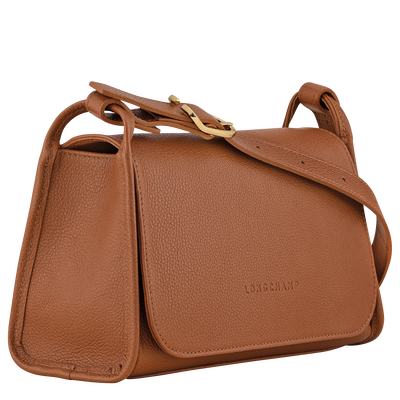 Le Foulonné M Crossbody bag , Caramel - Leather