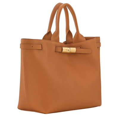 Le Smart L Tote bag , Caramel - Leather