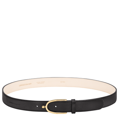 Ladies' belt , Black - Leather