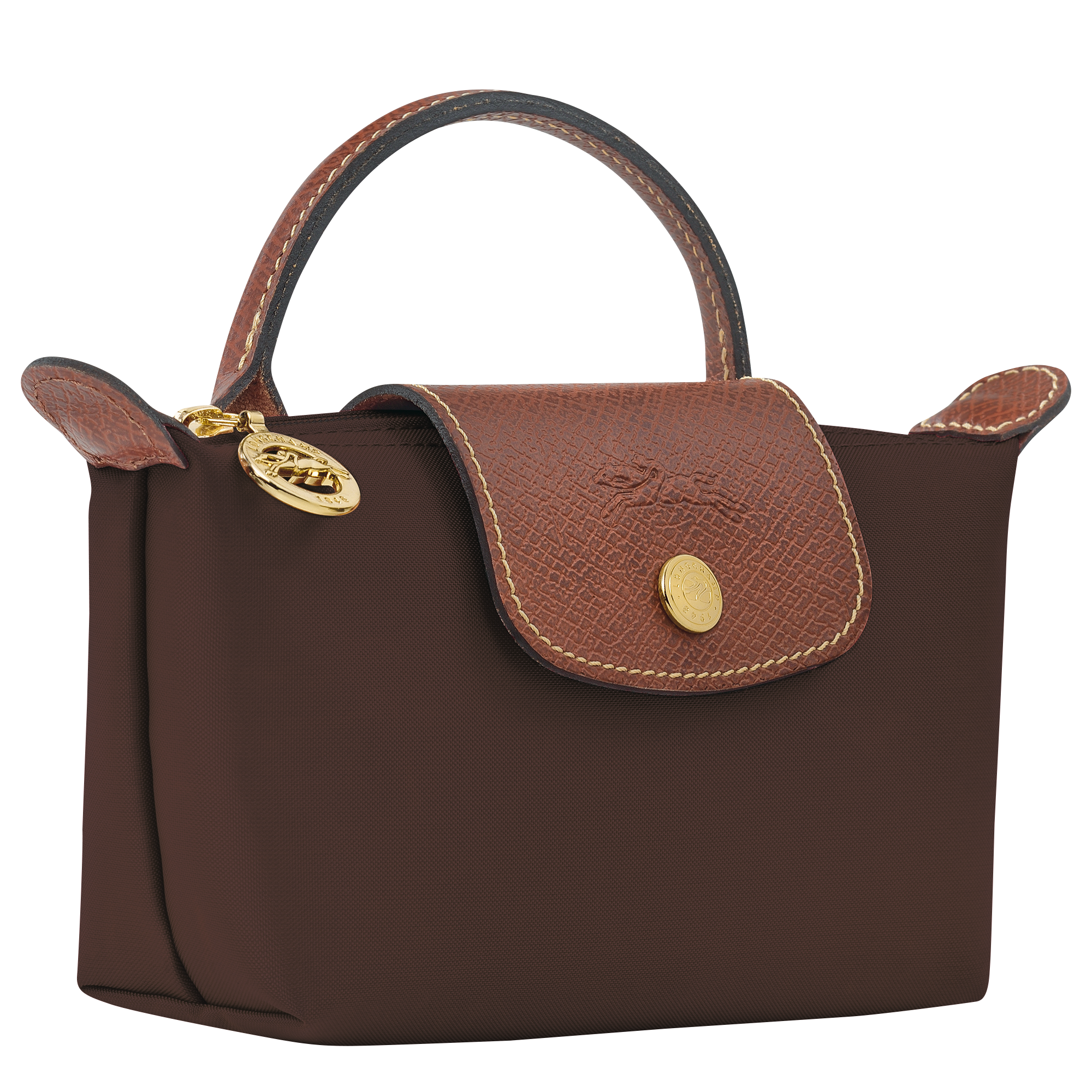 Pouch with handle, Ebony - View 3 of
6 - zoom in Le Pliage Original Pouch with handle, Ebony