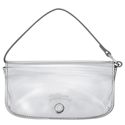 Le Roseau Eyewear case , Silver - Leather