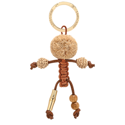 Key ring , Brown - Leather