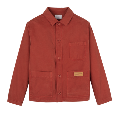 Jacket , Coral - Overdyed cotton