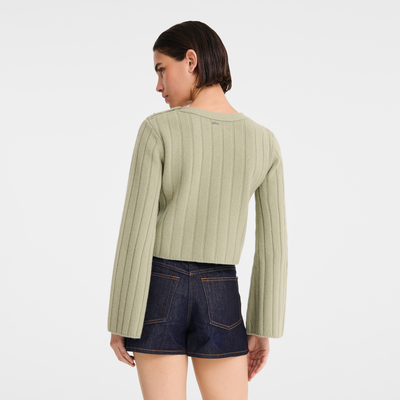 null Sweater, Almond Green