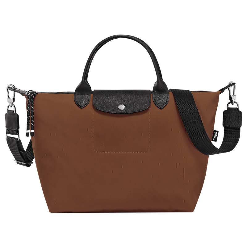 Le Pliage Energy L Handbag , Chocolate - Recycled canvas  - View 1 of  6