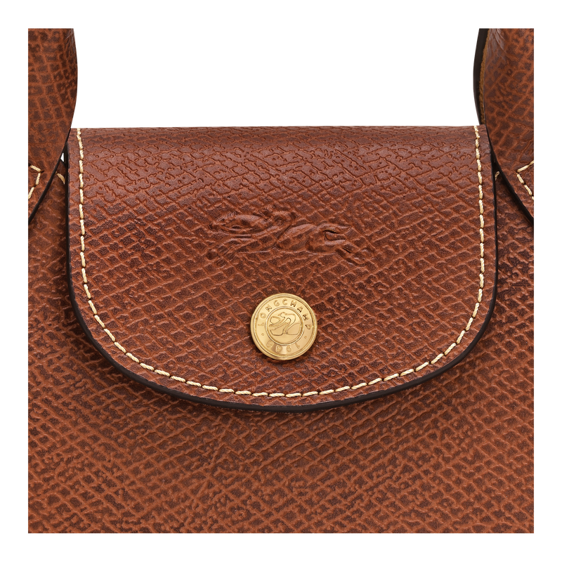 Épure XS Tote bag , Brown - Leather  - View 5 of  5