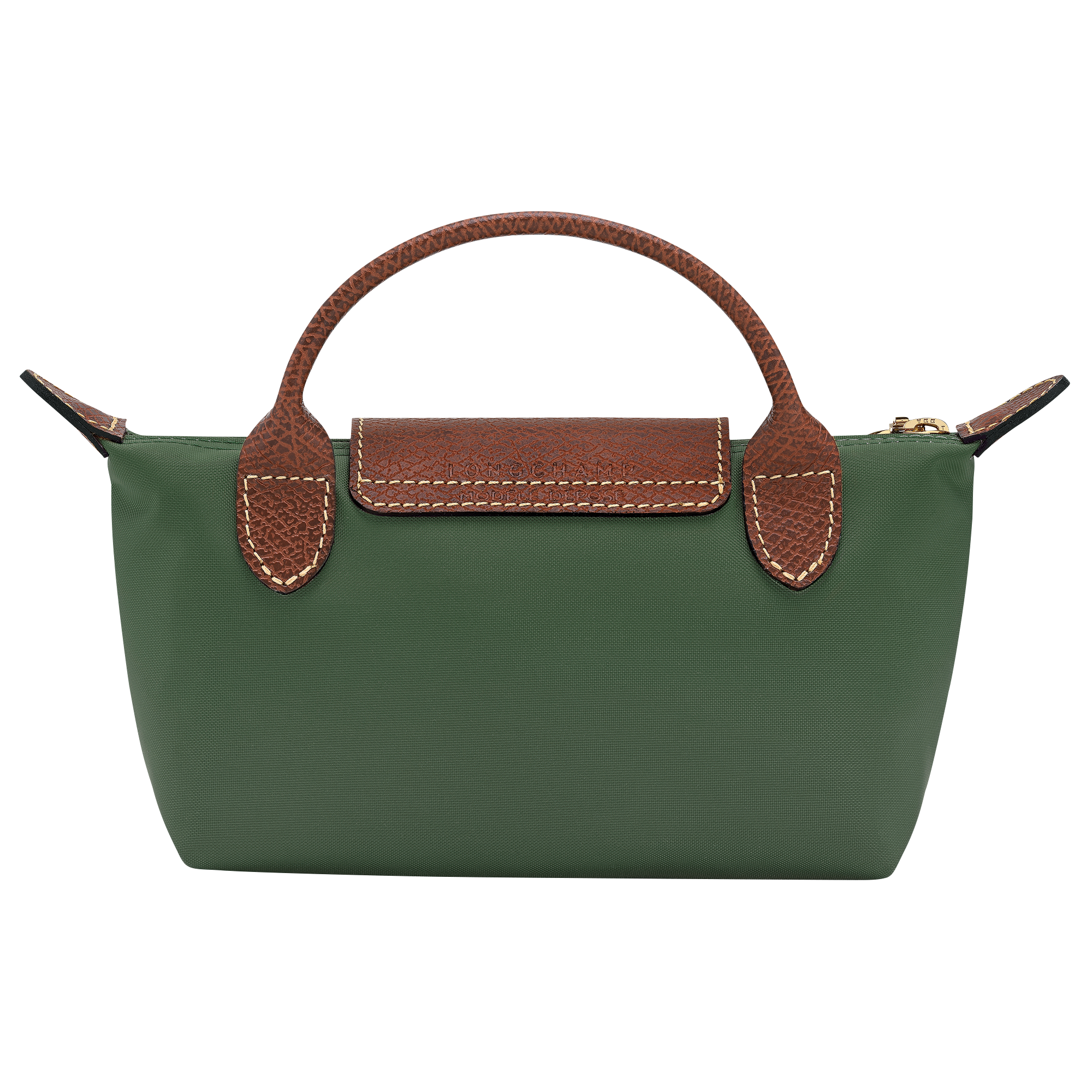 Pouch with handle, British Green - View 4 of
6 - zoom in Le Pliage Original Pouch with handle, British Green