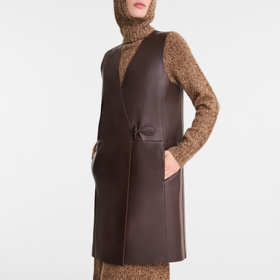 null Sleeveless jacket, Ebony