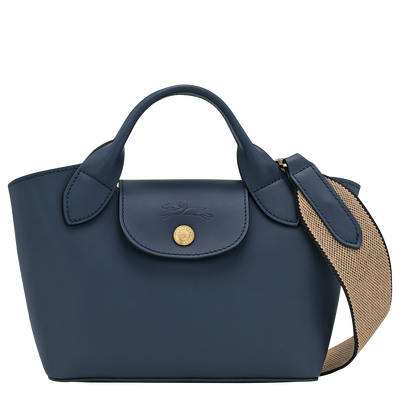 Épure XS Tote bag , Navy - Leather