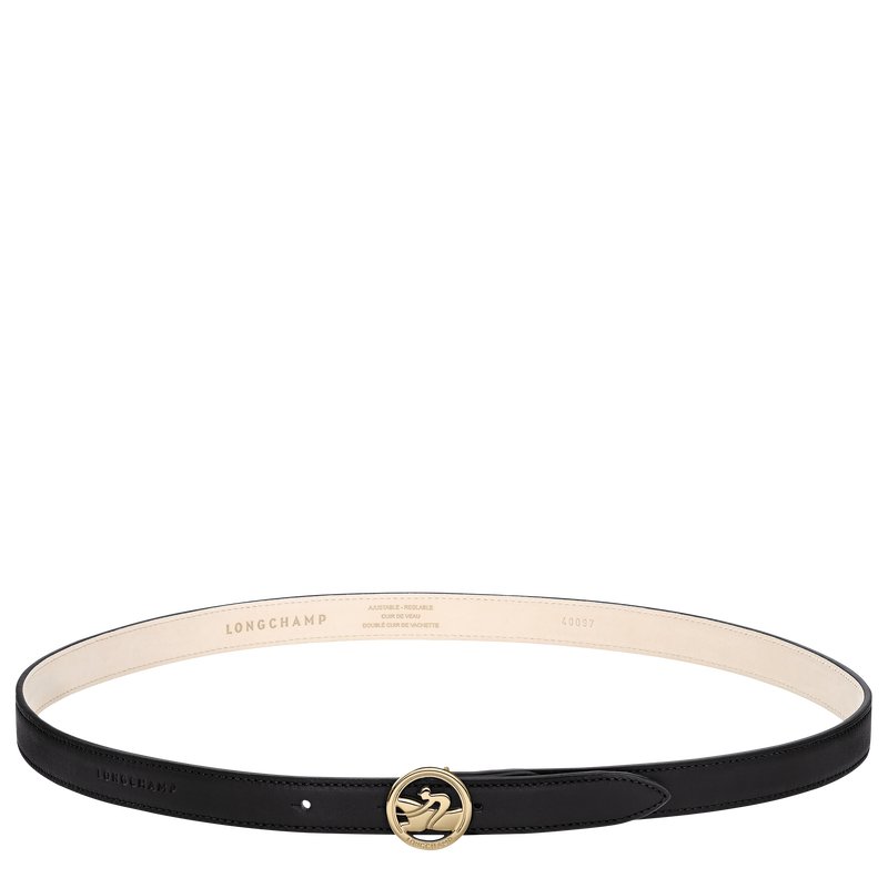 La M&eacute;daille Longchamp Ladies' belt , Black - Leather  - View 1 of  3