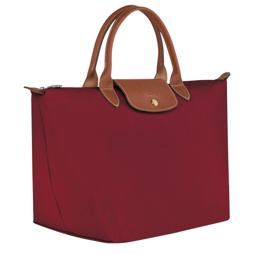 Le Pliage Original M Handbag , Red - Recycled canvas - View 3 of  5