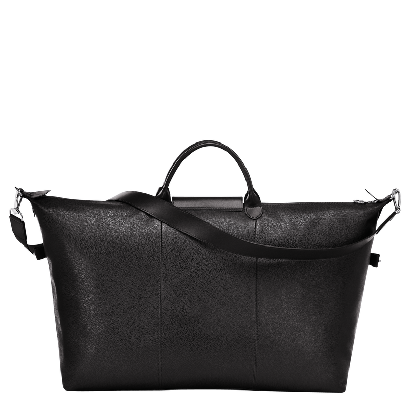 Le Foulonn&eacute; L Travel bag , Black - Leather  - View 4 of  4