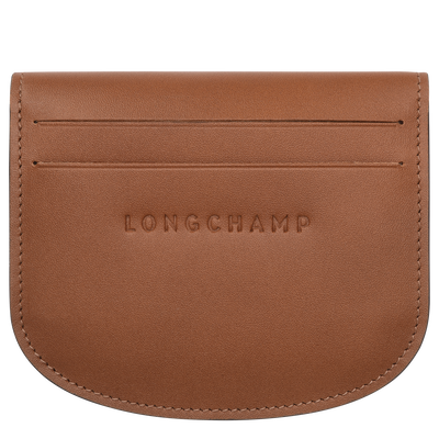 &Eacute;pure Card holder , Cognac - Leather