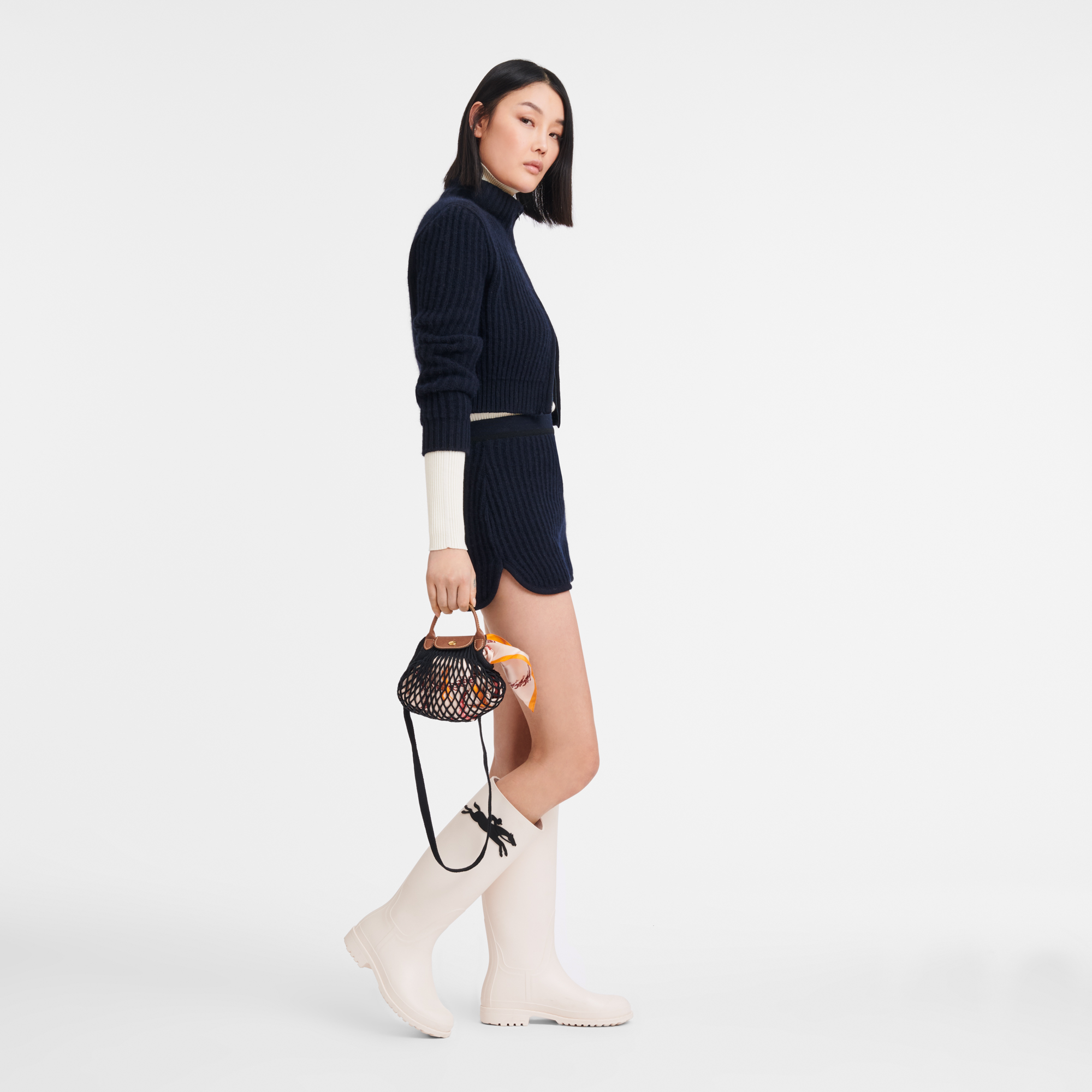 Mesh bag XS, Black - View 2 of
4 - zoom in Le Pliage Filet Mesh bag XS, Black