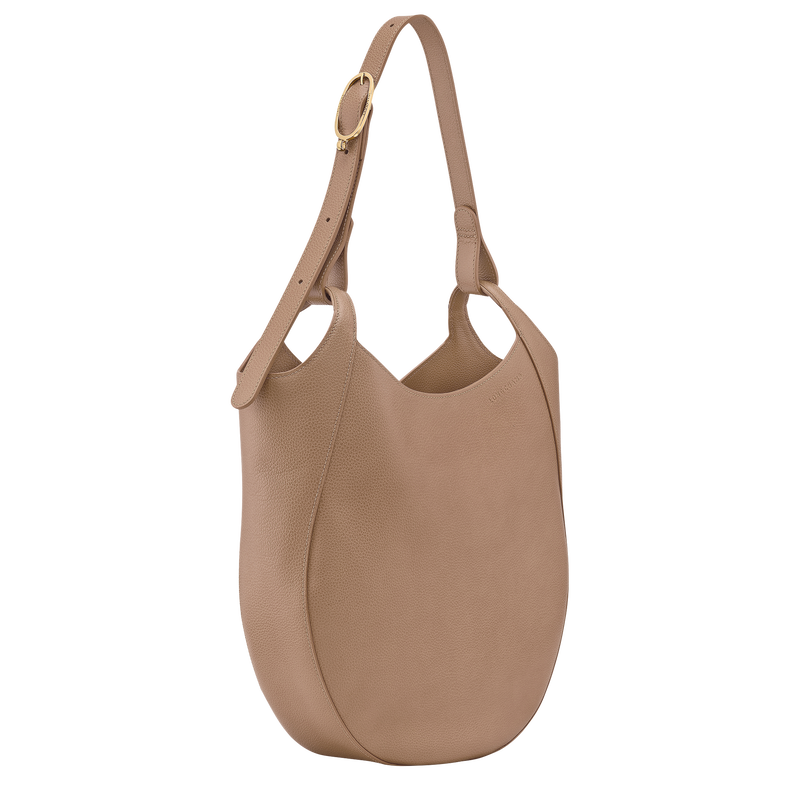 Le Foulonné L Hobo bag , Biscuit - Leather  - View 3 of  6
