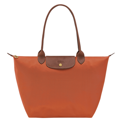 Le Pliage Original L Tote bag , Brick - Recycled canvas