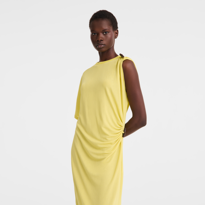 Dress , Lime - Crepe jersey